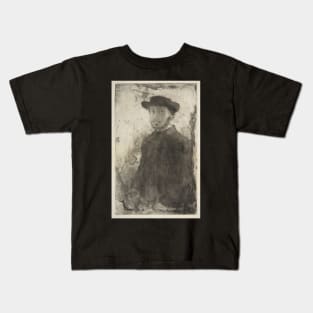 Edgar Degas: Self Portrait Kids T-Shirt